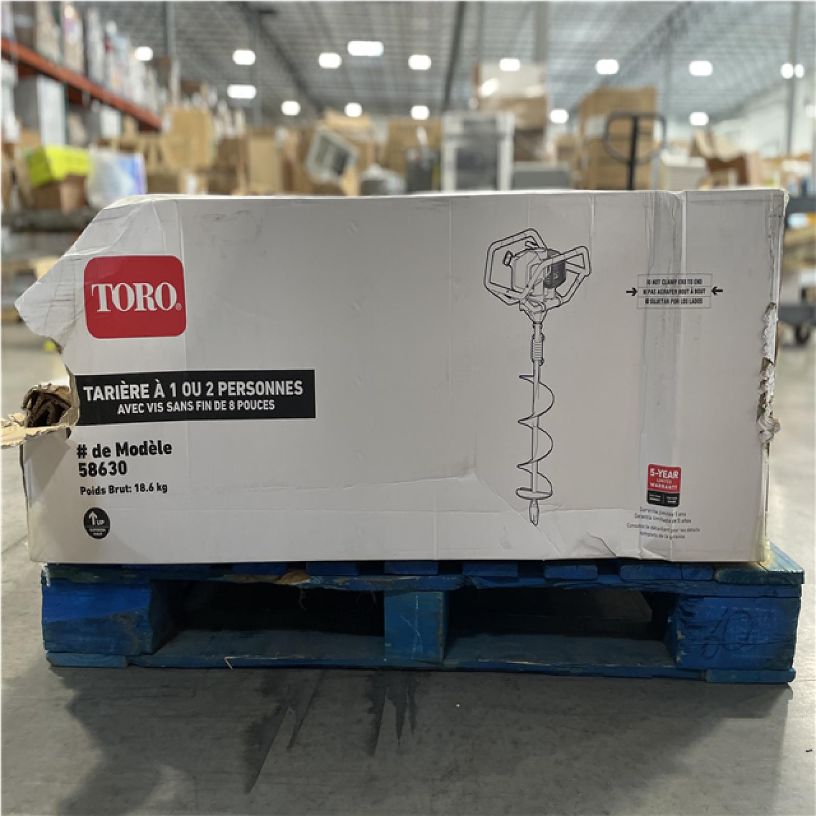 DALLAS LOCATION- AS-IS TORO 52 cc 2-Cycle Earth Auger Powerhead with 8 in. Auger (2 UNITS)