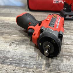 AS-IS Milwaukee FUEL 12V Li-Ion Brushless Cordless Stubby 3/8 in. Impact Wrench Kit