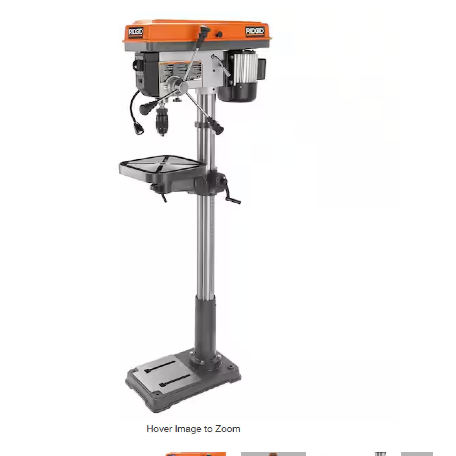 DALLAS LOCATION - RIDGID 15 in. 12-Speed Drill Press with LED