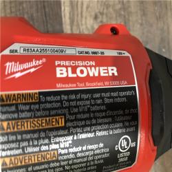 AS-IS Milwaukee  18V Lithium-Ion 570 MPH Brushless Cordless Precision Blower with Variable Speed Trigger and Trigger Lock