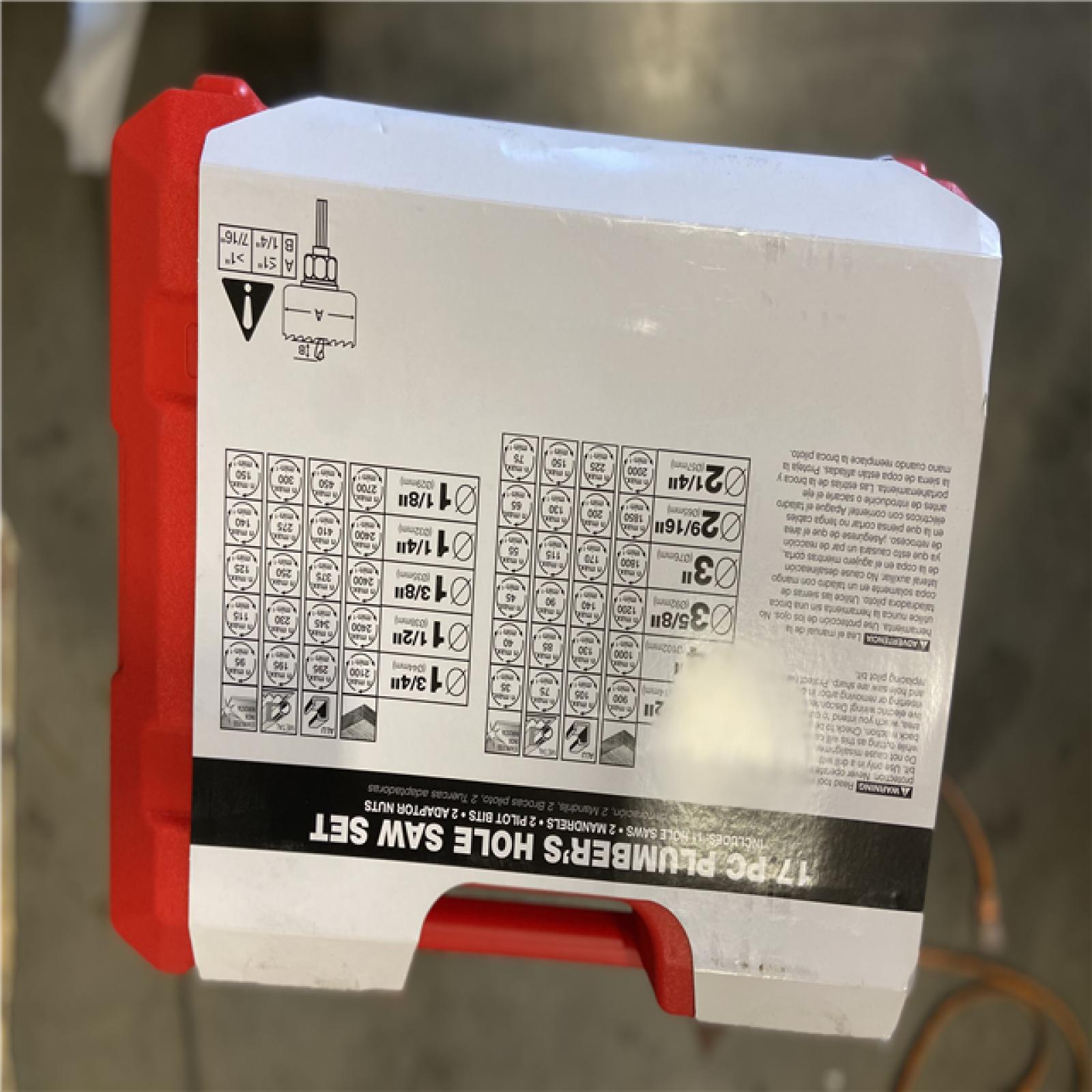New! - Plumber's Bi-Metal Hole Saw Set (17-Piece)