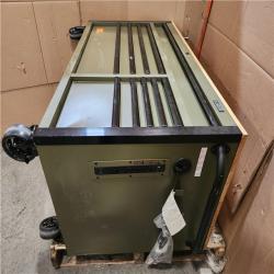 Phoenix AS-IS Husky Limited Edition 52 in. x 24.5 in. D 10-Drawer Army Green Mobile Workbench with Solid Wood Top