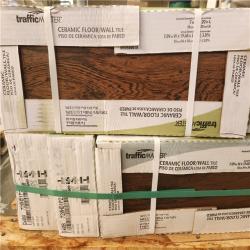 Phoenix AS-IS TrafficMaster Glenwood Cherry 7 in. x 20 in. Ceramic Floor and Wall Tile (228 sq. ft. /21 case)