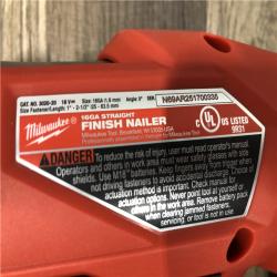 AS-IS Milwaukee FUEL 18-Volt Lithium-Ion Brushless Cordless Gen ll 16-Gauge Straight Finish Nailer (Tool Only)