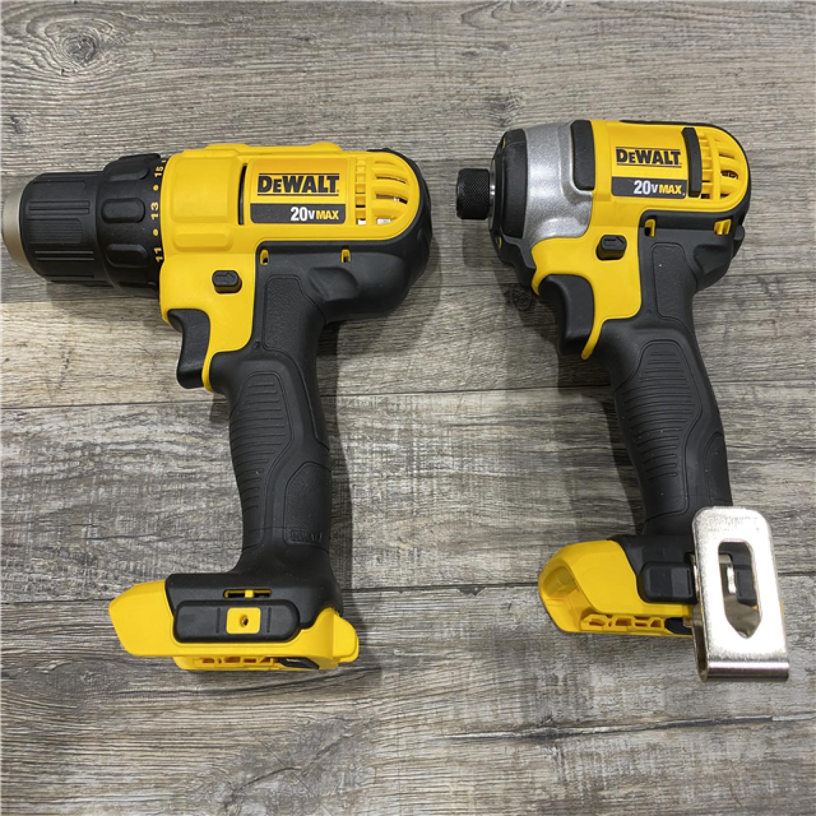 AS-IS DEWALT 20V MAX Cordless Drill/Impact 2 Tool Combo Kit