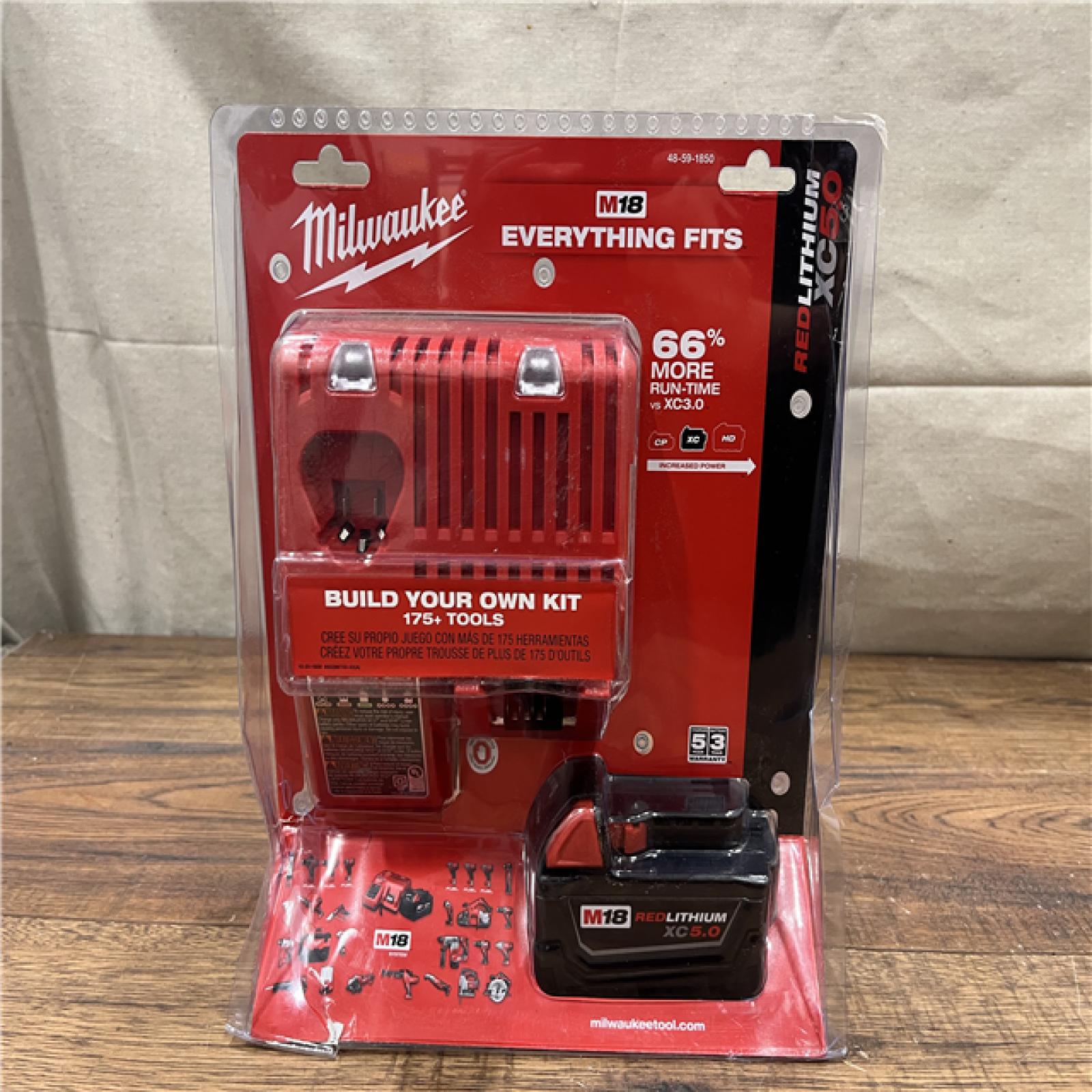 NEW Milwaukee M18 18-Volt Lithium-Ion XC Battery Starter Kit