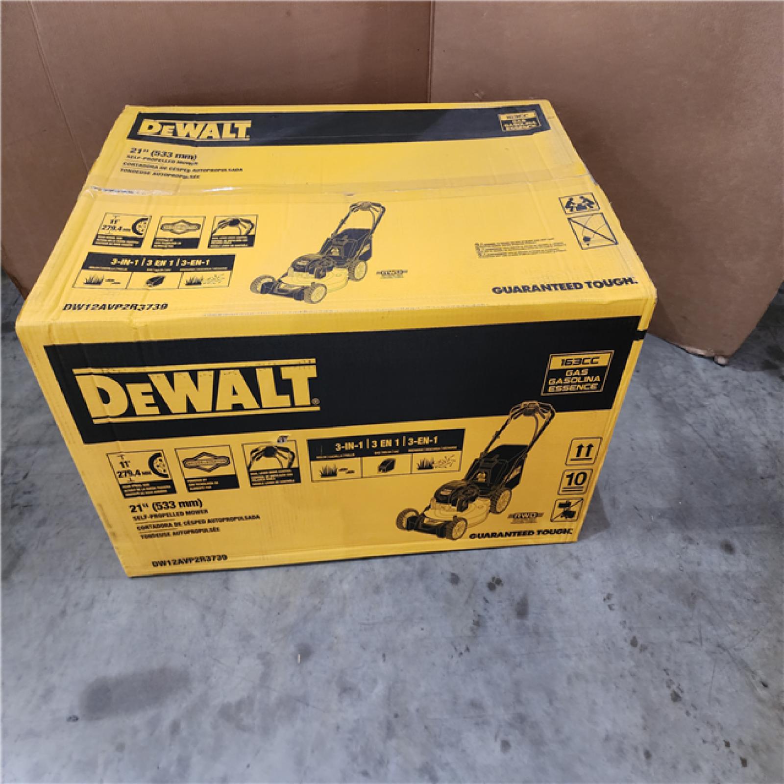 HOUSTON LOCATION - AS-IS (NEW) DeWalt 163cc 21 Dual Lever Self Propelled Lawn Mower