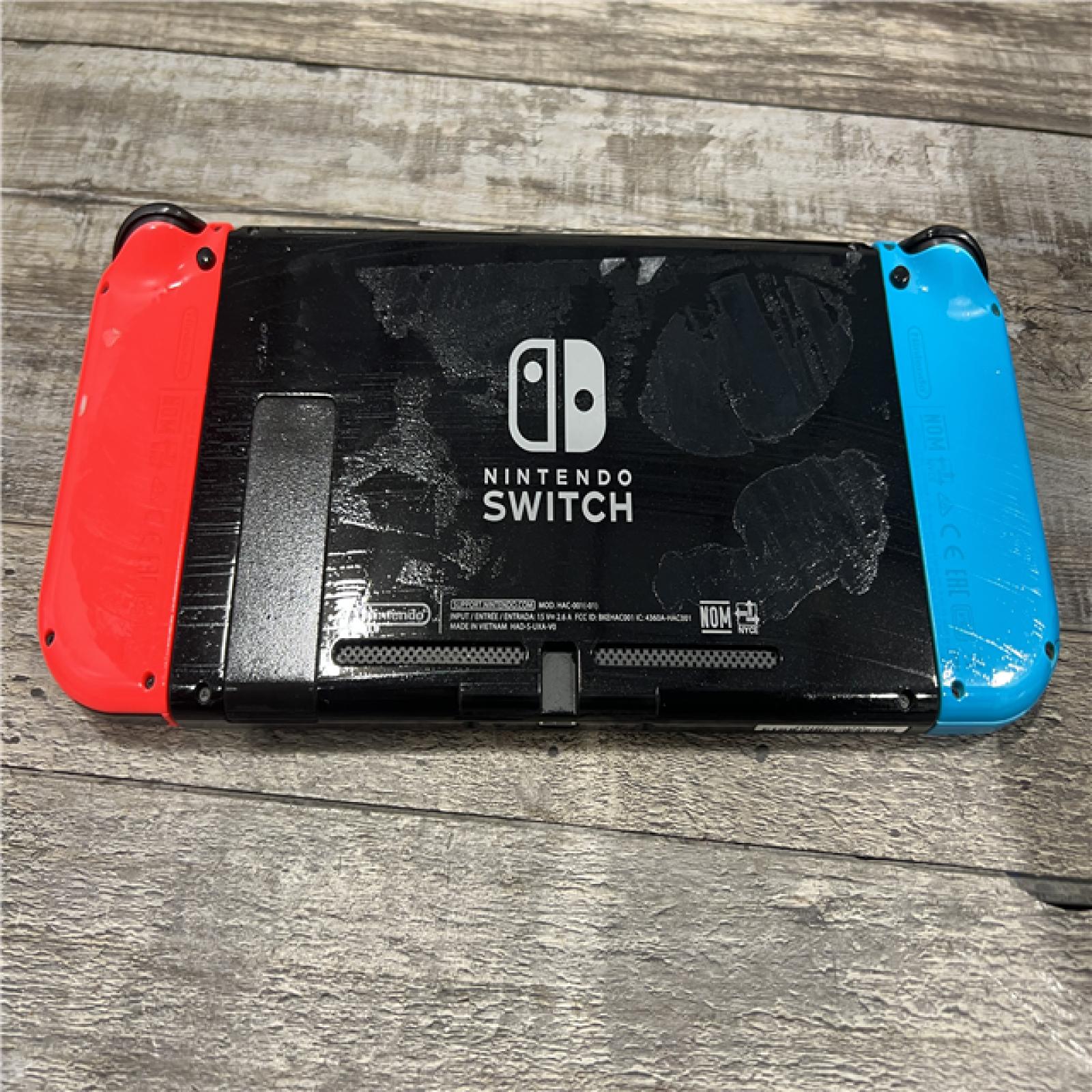 AS-IS Nintendo Switch with Neon Blue and Neon Red Joy-Con