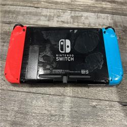 AS-IS Nintendo Switch with Neon Blue and Neon Red Joy-Con
