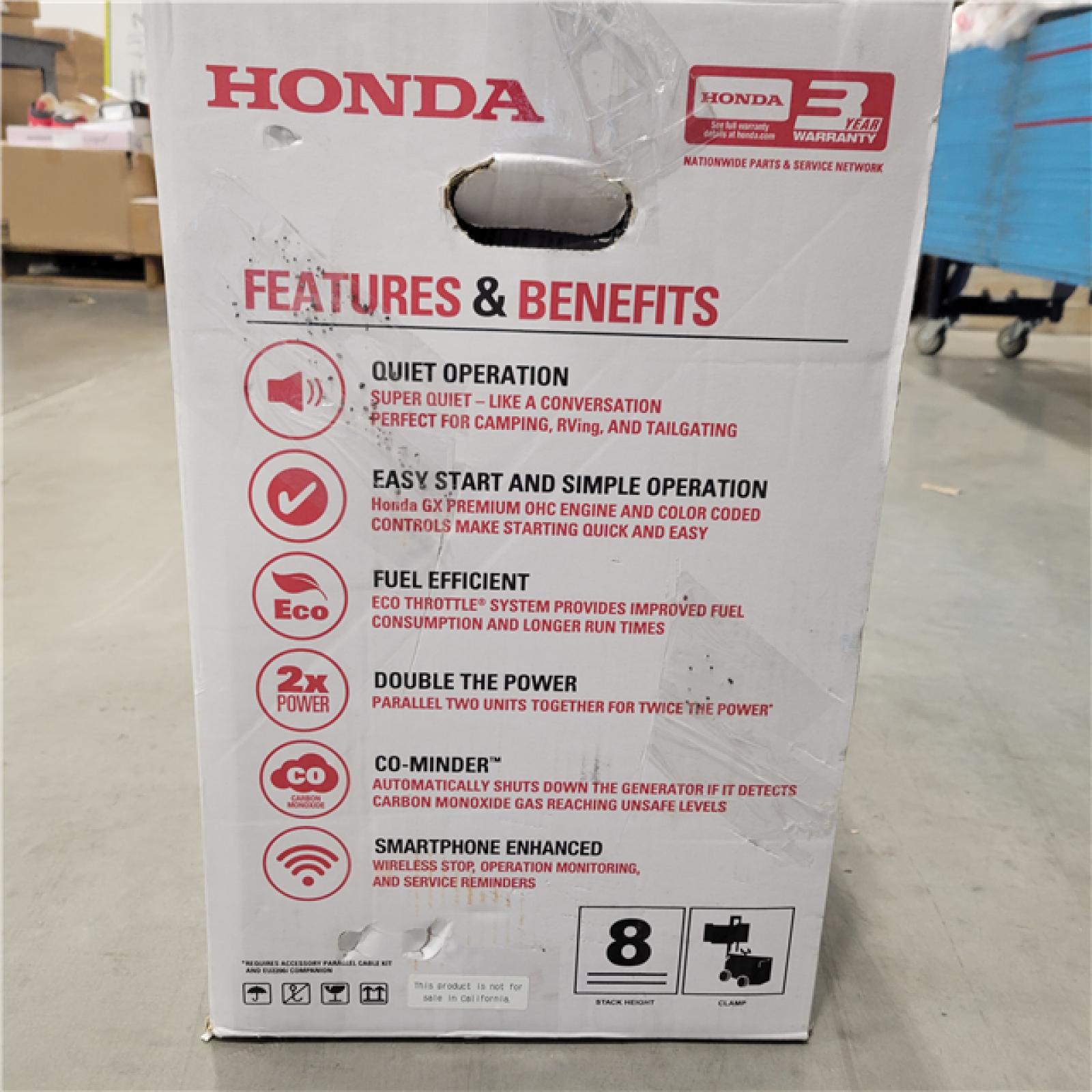 NEW Honda EU2200ITAN 2200W 120V Super Quiet Series Inverter Generator W/ CO-MINDER