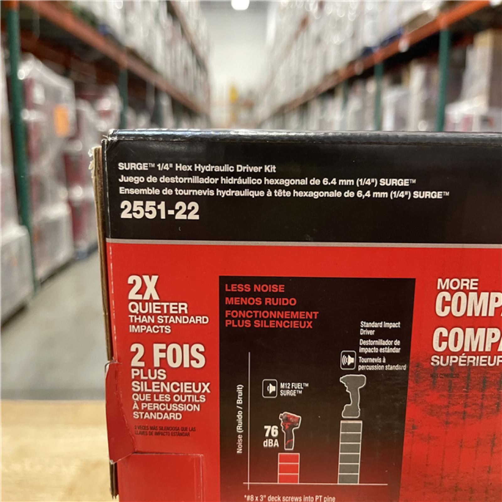 NEW! - Milwaukee FUEL SURGE 12V Lithium-Ion Brushless Cordless 1/4 in. Hex Impact Driver Compact Kit