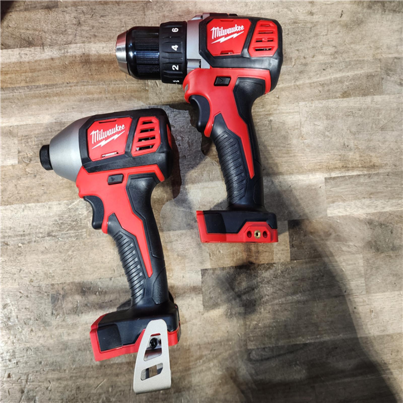 HOUSTON LOCATION - AS-IS Milwaukee M18 Brushed Cordless (2-Tool) Drill/Driver and Impact Driver Kit