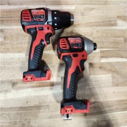 HOUSTON LOCATION - AS-IS Milwaukee 18V Lithium-Ion Cordless Drill Driver/Impact Driver Combo Kit