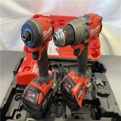 AS-IS - Milwaukee M18 FUEL 18V Lithium-Ion Brushless Cordless Hammer Drill and Impact Driver Combo Kit