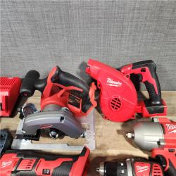HOUSTON LOCATION - AS-IS Milwaukee M18 18-Volt Lithium-Ion Cordless Combo Kit (9-Tool) with (2) Batteries  Charger  and Tool Bag