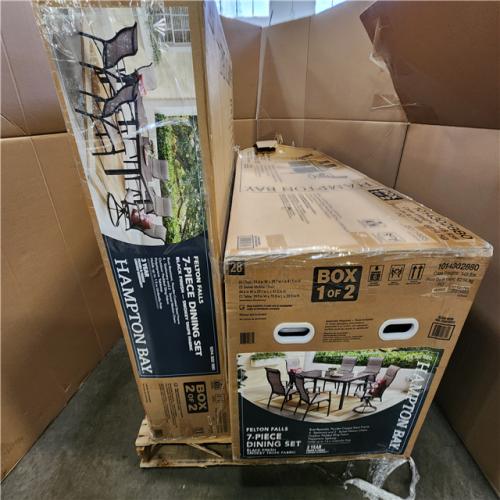 Phoenix NEW Hampton Bay Felton Falls 7-Piece Padded Sling Outdoor Dining Set