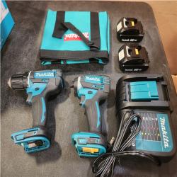 Phoenix NEW Makita 18V LXT Lithium-Ion Cordless Compact 2-Piece Combo Kit 1.5 Ah (Driver-Drill/Impact Driver)