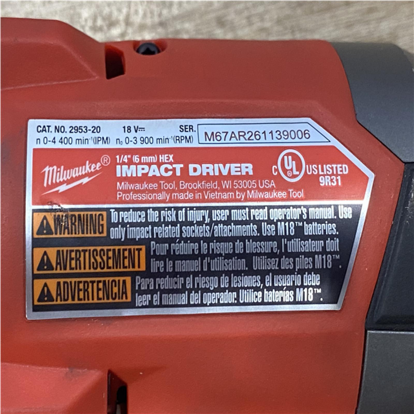 AS-IS Milwaukee FUEL 18V Lithium-Ion Brushless Cordless Hammer Drill and Impact Driver Combo Kit