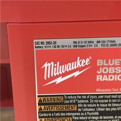 AS-IS -Milwaukee M18 18V Lithium-Ion Cordless Jobsite Radio