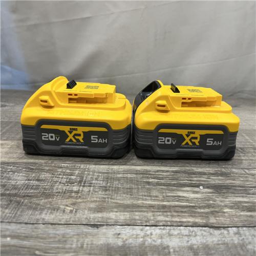 AS-IS DEWALT 20V MAX XR POWERSTACK Lithium-Ion 5.0Ah Battery (2 -Pack)