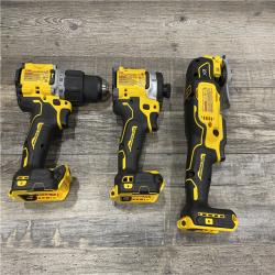 AS-IS DEWALT 20V MAX Lithium-Ion Cordless 3-Tool Combo Kit