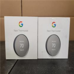 Phoenix AS-IS Google Nest Thermostat - Smart Programmable Wi-Fi Thermostat - (2-Pack)