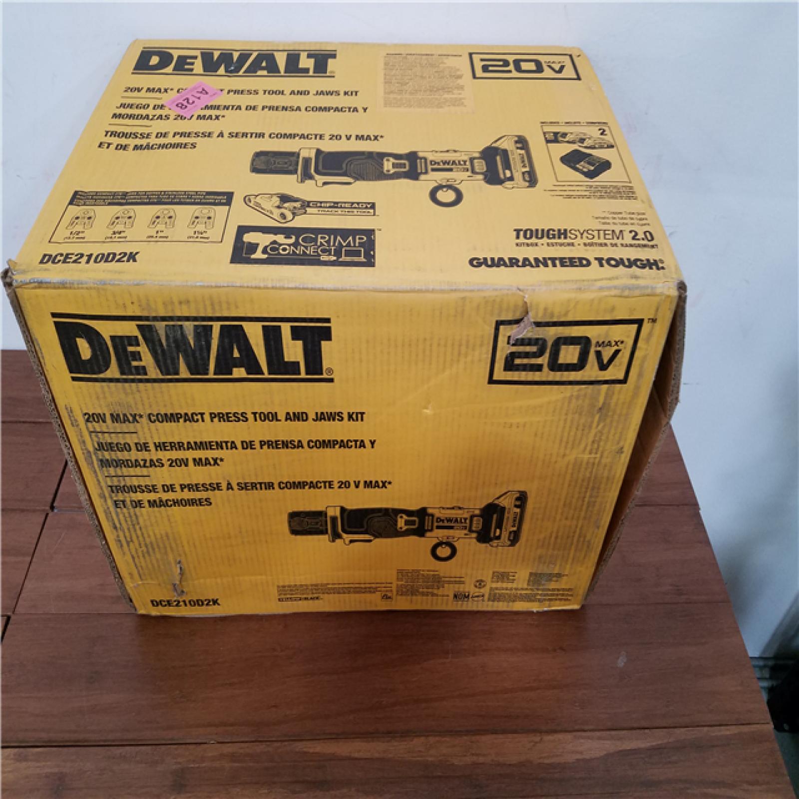 California NEW DeWalt 20V Max Compact Press Tool & Jaws Kit