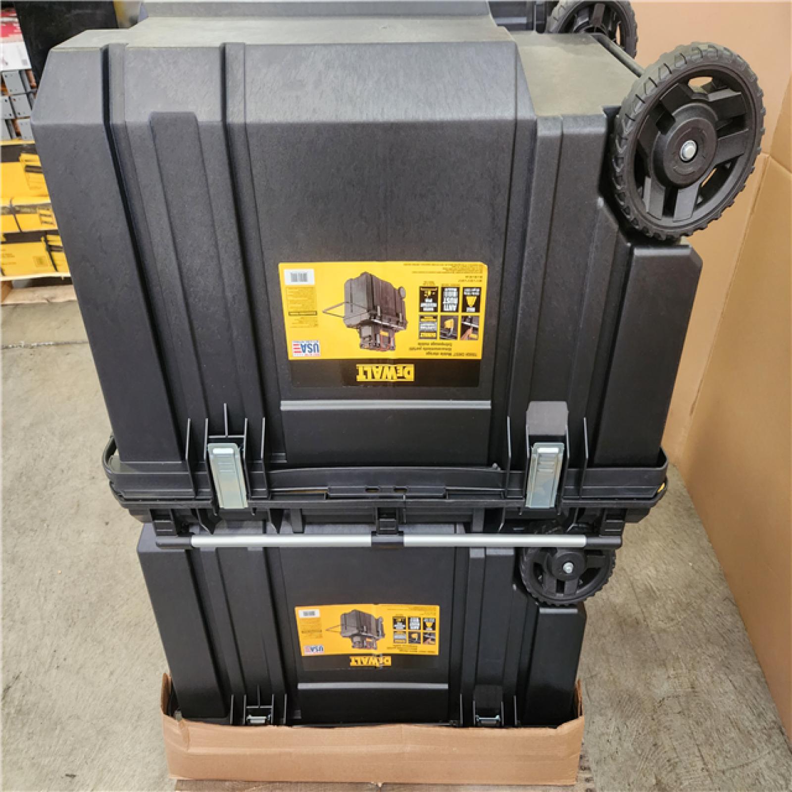 Phoenix NEW DEWALT Tough Chest 38 in. W 63 Gal. Polypropylene Rolling Tool Box Pallet (4-Chests)