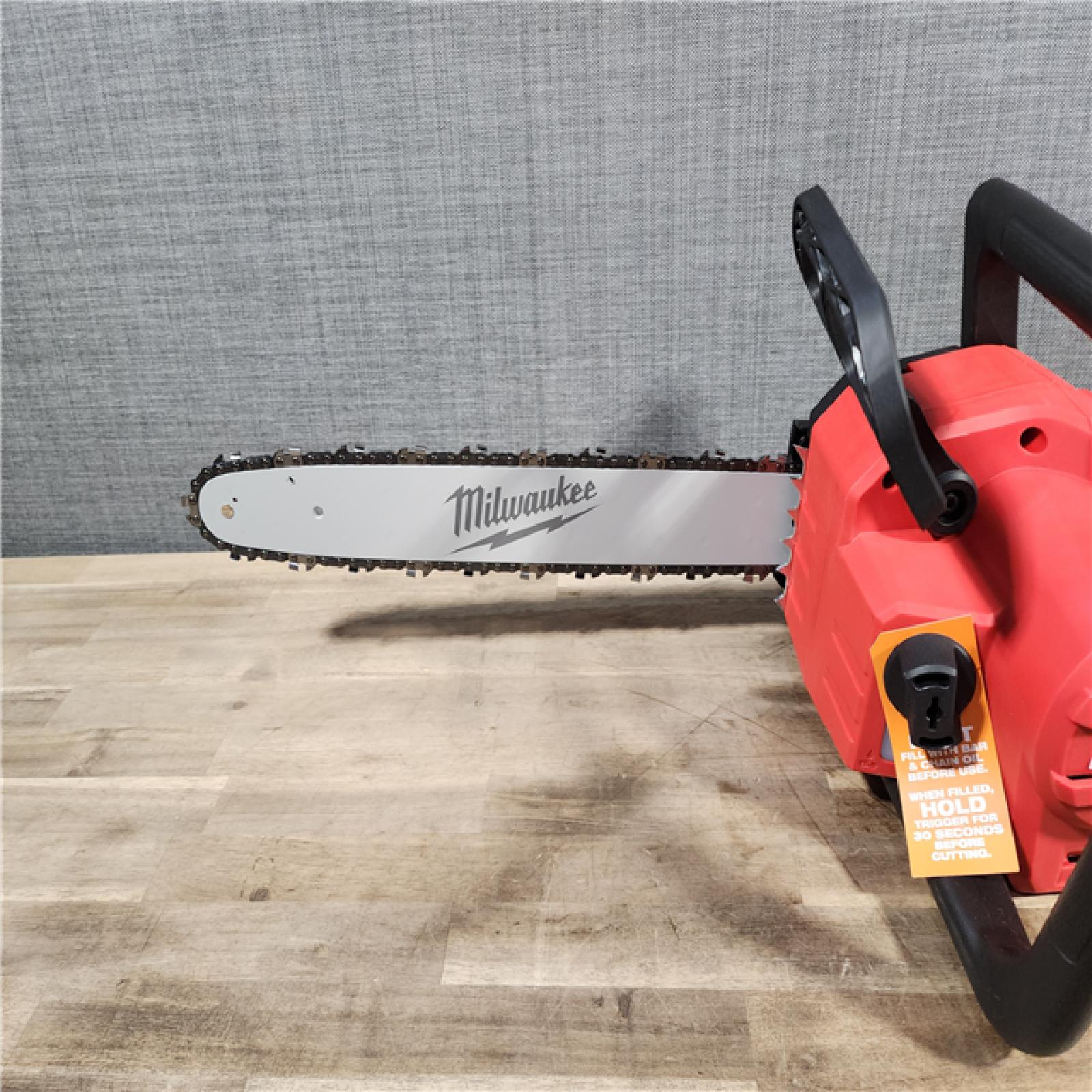 HOUSTON LOCATION - AS-IS (APPEARS LIKE NEW) Milwaukee M18 FUEL 16  18V Li-Ion Brushless Cordless Chainsaw Tool-Only 2727-20 (TOOL ONLY)