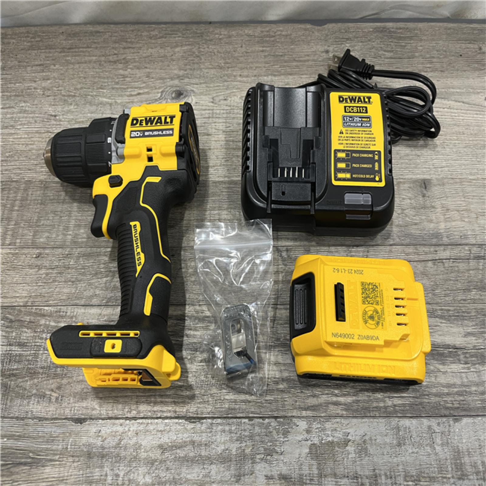 AS-IS DEWALT Atomic 20V Lithium-Ion Cordless Compact 1/2 in. Drill/Driver Kit