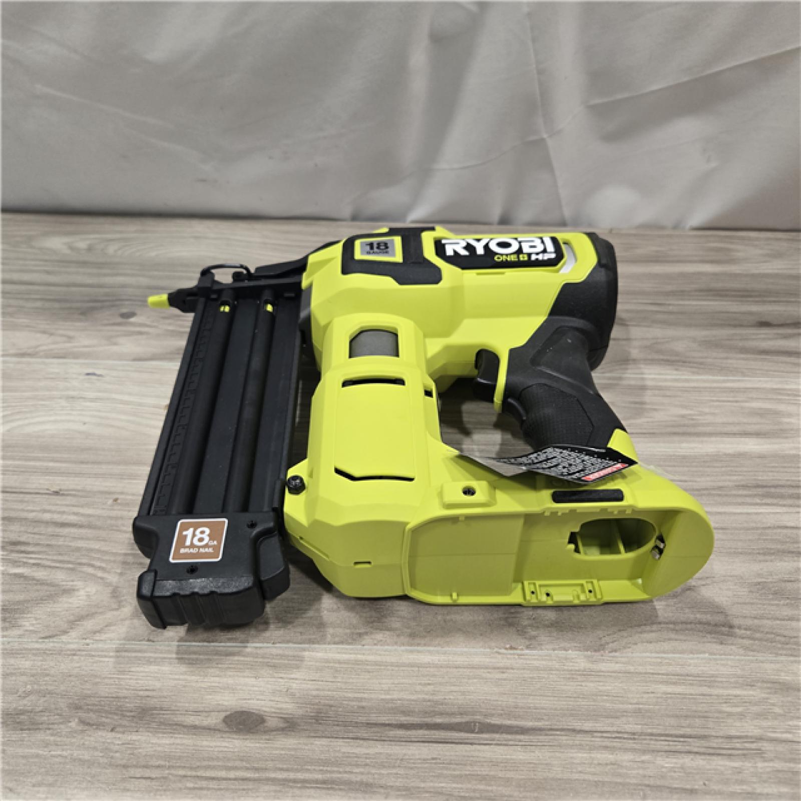 AS-IS RYOBI ONE+ HP 18V 18-Gauge Cordless AirStrike Brad Nailer (Tool Only)