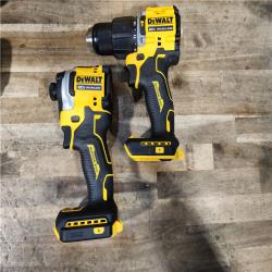 HOUSTON LOCATION - AS-IS (APPEARS LIKE NEW) DEWALT ATOMIC 20V MAX Lithium-Ion Cordless 2-Tool Combo Kit