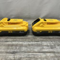 AS-IS DEWALT 20V MAX XR Lithium-Ion 4.0 Ah Battery Packs (2-Pack)