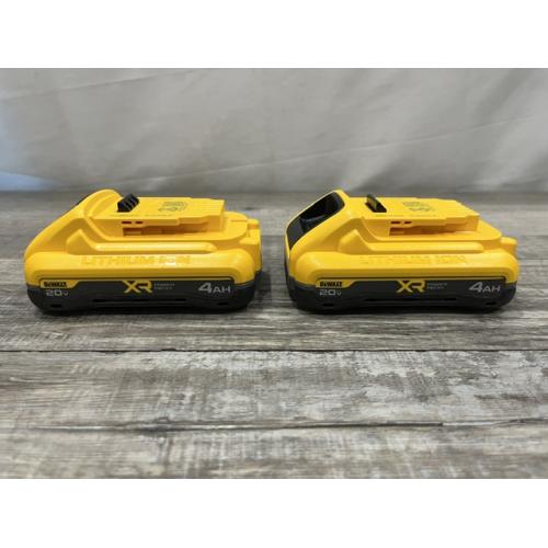 AS-IS DEWALT 20V MAX XR Lithium-Ion 4.0 Ah Battery Packs (2-Pack)