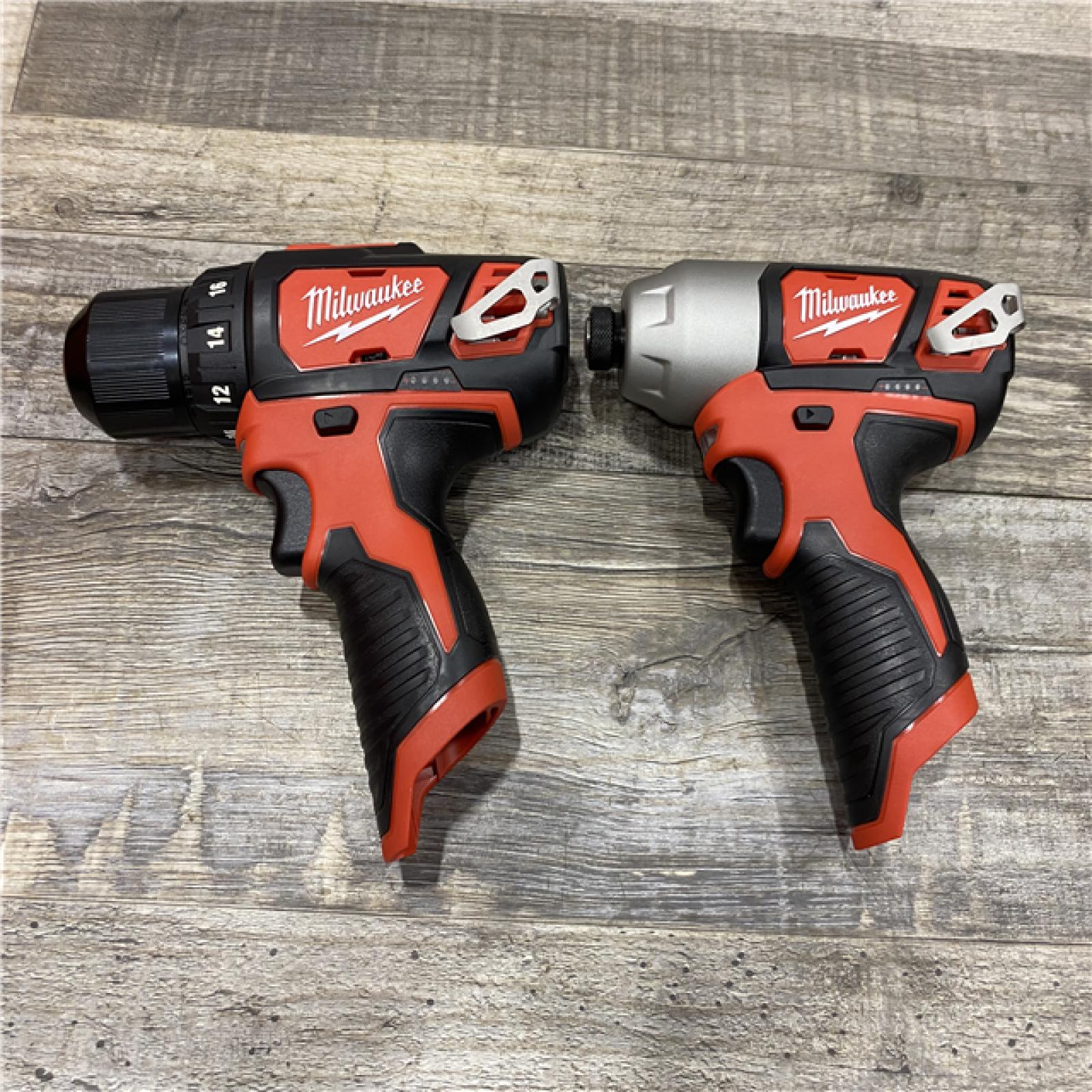 AS-IS Milwaukee 12V Lithium-Ion Cordless Drill Driver/Impact Driver Combo Kit