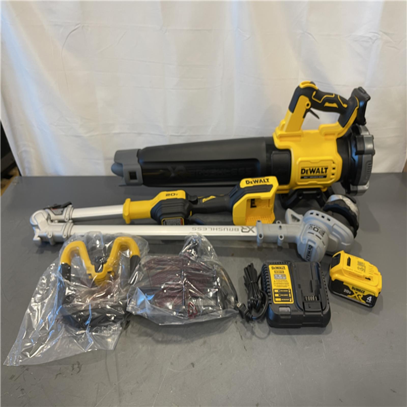 AS-IS - DEWALT 20V MAX Cordless Battery Powered String Trimmer & Blower Combo Kit