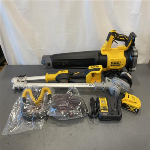 AS-IS - DEWALT 20V MAX Cordless Battery Powered String Trimmer & Blower Combo Kit
