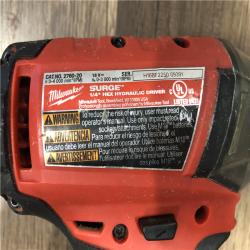 AS-IS Milwaukee  FUEL SURGE 18V Lithium-Ion Brushless Cordless 1/4 in. Hex Impact Driver (Tool-Only)