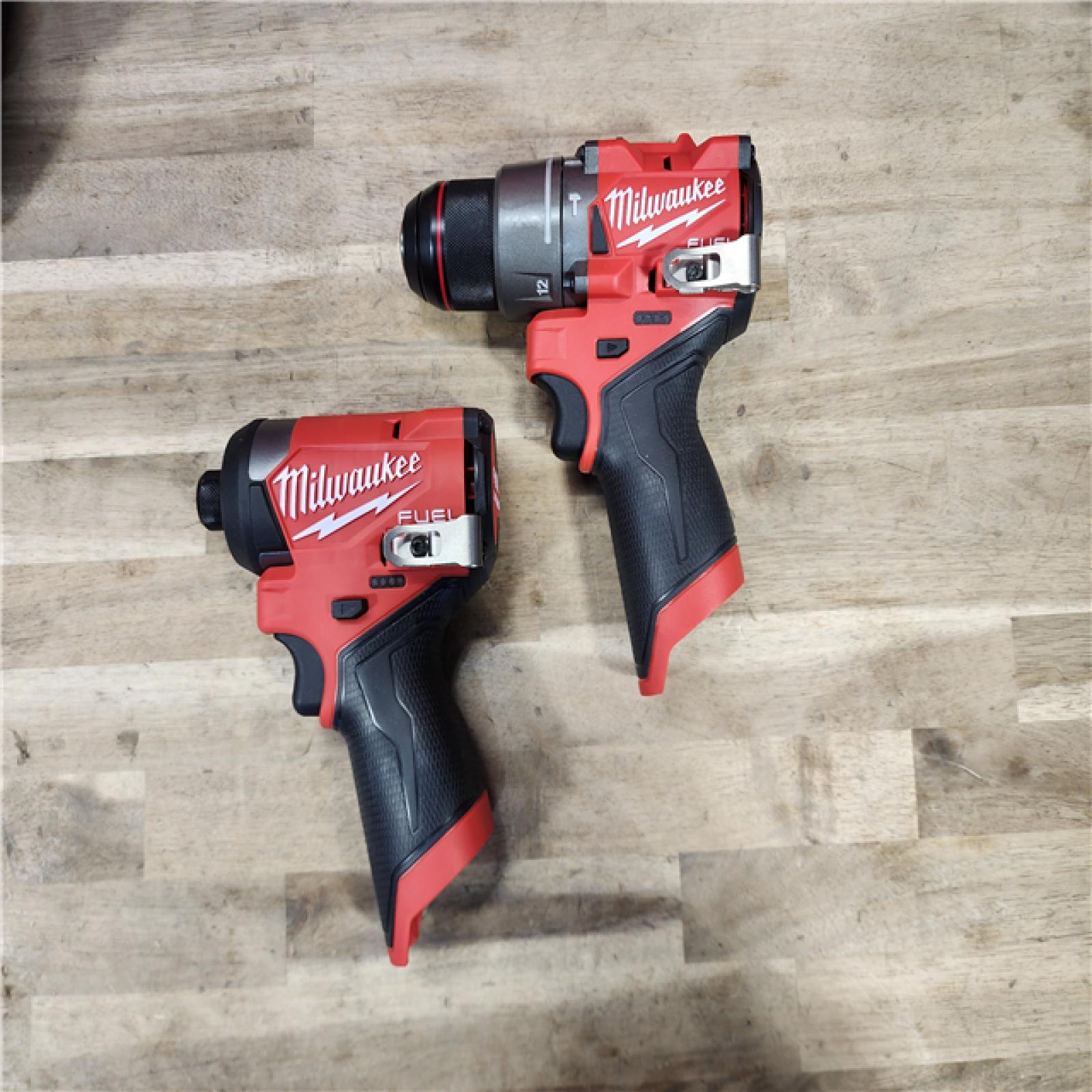 HOUSTON LOCATION - AS-IS Milwaukee 3497-22 12V Brushless Hammer Drill and Impact Driver Combo Kit