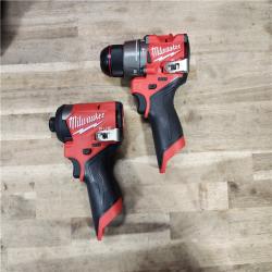 HOUSTON LOCATION - AS-IS Milwaukee 3497-22 12V Brushless Hammer Drill and Impact Driver Combo Kit