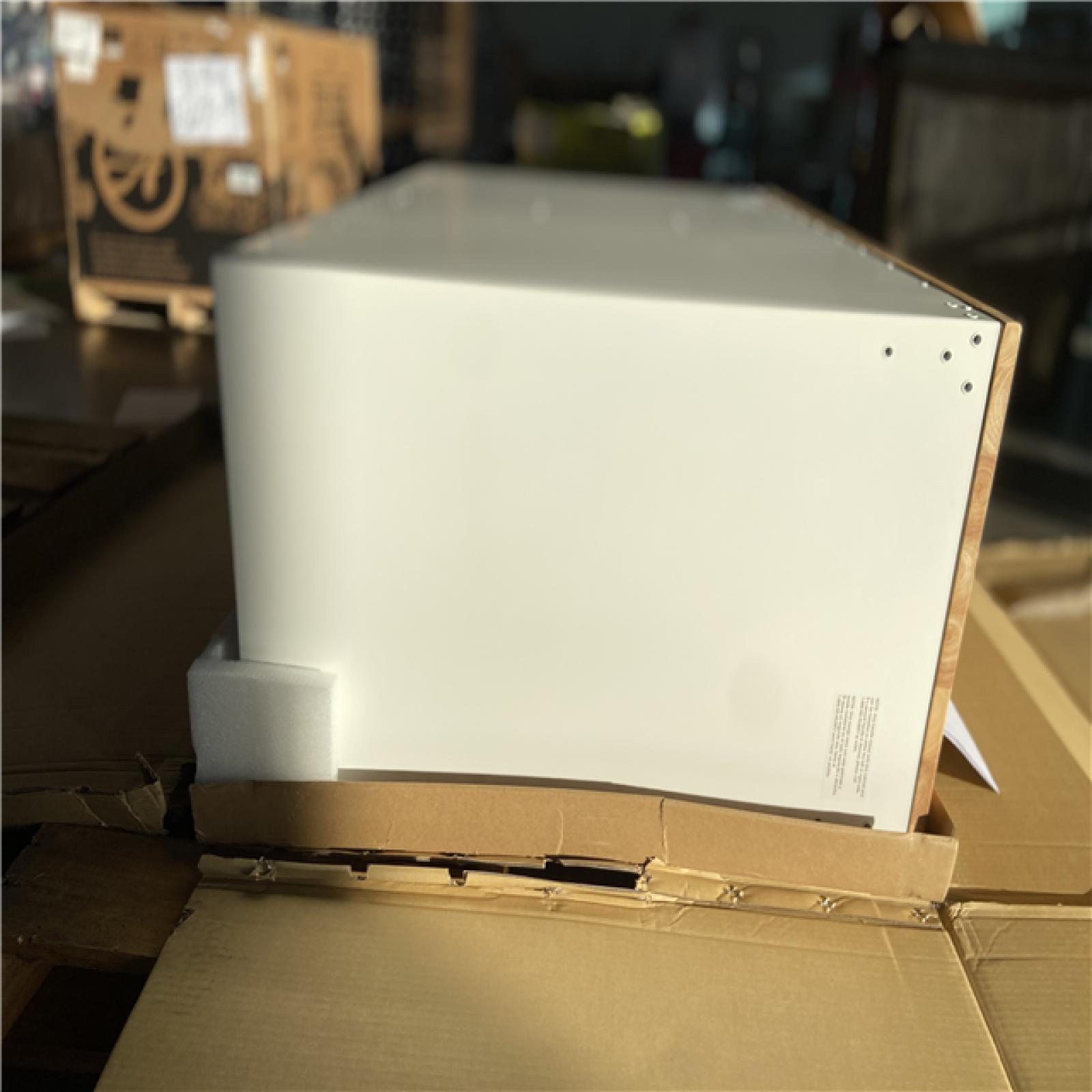 DALLAS LOCATION - Husky Tool Storage 46 in. W x 18 in. D 9-Drawer Gloss White Mobile Workbench Cabinet