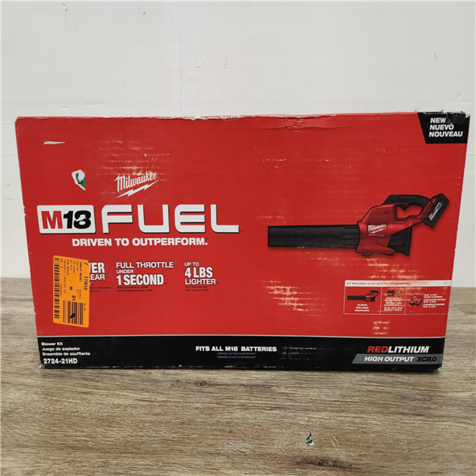 Phoenix Location Appears NEW Milwaukee M18 FUEL 120 MPH 450 CFM 18V Lithium-Ion Brushless Cordless Handheld Blower Kit with 8.0 Ah Battery, Rapid Charger 2724-21HD