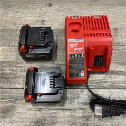 AS-IS Milwaukee 18-Volt Lithium-Ion XC Starter Kit with (2) 5.0Ah Batteries and Charger