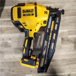 HOUSTON LOCATION - AS-IS DeWalt 20V 16 Gauge Cordless Angled Finish Nailer Kit W/ 2Ah Battery