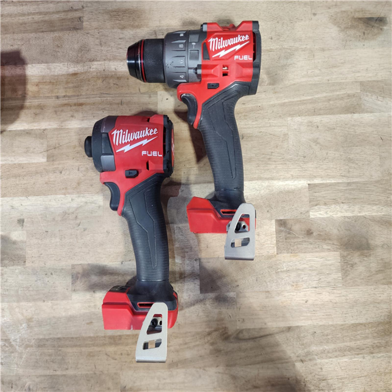 HOUSTON LOCATION - AS-IS MILWAUKEE FUEL 18V Lithium-Ion Brushless Cordless Hammer Drill and Impact Driver Combo Kit (2-Tool) with 2 Batteries