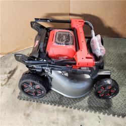HOUSTON LOCATION - AS-IS Milwaukee M18 FUEL Brushless Cordless 21 in. Walk Behind Dual Battery Self-Propelled Mower Kit W/ RAPID CHARGER