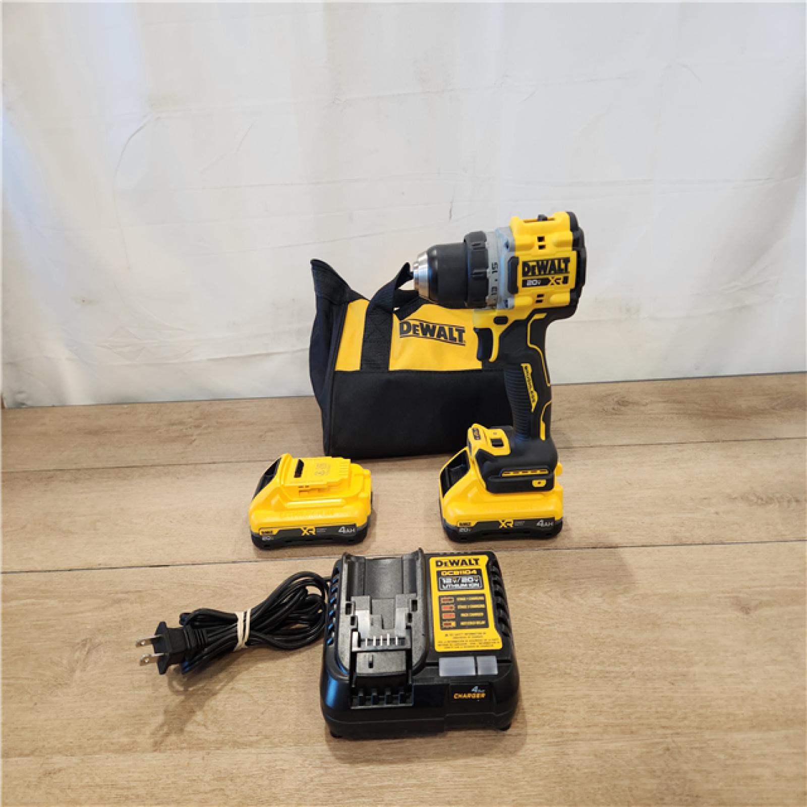 AS-IS- DEWALT 20V XR Lithium-Ion Cordless Brushless 1/2 in. Drill/Driver Kit