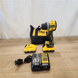 AS-IS- DEWALT 20V XR Lithium-Ion Cordless Brushless 1/2 in. Drill/Driver Kit