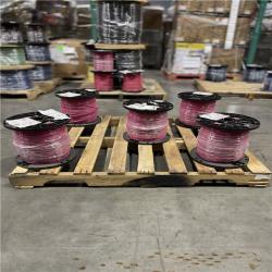 DALLAS LOCATION - AS-IS  Southwire 2500 ft. 12 Pink Solid CU THHN Wire(5 SPOOLS) (SEE NOTES)