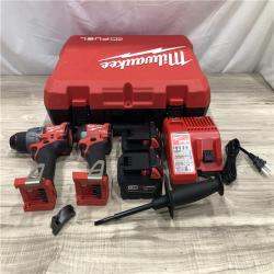 AS-IS Milwaukee FUEL 18V Lithium-Ion Cordless Hammer Drill and Impact Driver Combo Kit